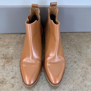 Everlane The Heel Boot Cognac Colored Booties Size 7